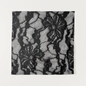 Abstract vrouw zwart-wit jurk als ruggegraat wandkleed (Voorkant (horizontaal))