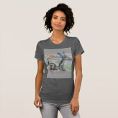 abstract vrouwelijk dier t-shirt (Voorkant volledig)