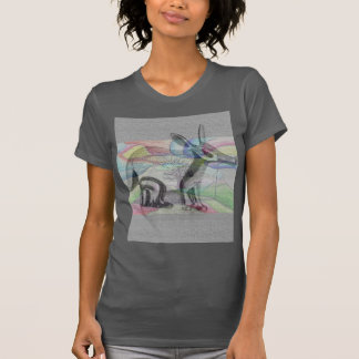 abstract vrouwelijk dier t-shirt