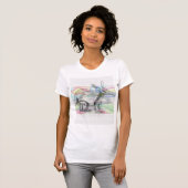 abstract vrouwelijk dier t-shirt (Voorkant volledig)