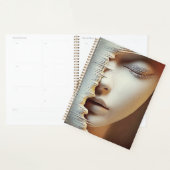 Abstract Vrouwelijk Gezicht Wandschildering – Mode Planner (Display)