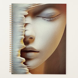 Abstract Vrouwelijk Gezicht Wandschildering – Mode Planner