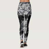 abstract vrouwen gezicht leggings (Achterkant)