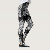 abstract vrouwen gezicht leggings (Rechts)