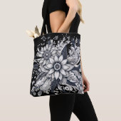 abstract vrouwen gezicht tote bag (Dichtbij)
