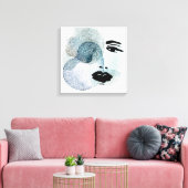 Abstract vrouwengezicht canvas afdruk (Insitu (Woonkamer))