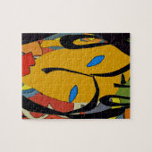 Abstract vrouwengezicht legpuzzel (Horizontaal)