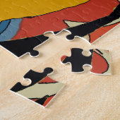 Abstract vrouwengezicht legpuzzel (Zijkant)