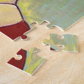 Abstract vrouwengezicht legpuzzel (Zijkant)