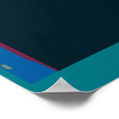 Abstract vrouwengezicht poster (Hoek)