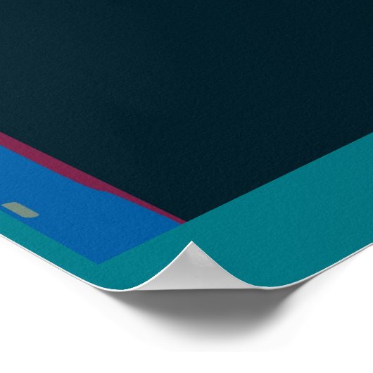 Abstract vrouwengezicht poster (Hoek)