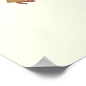Abstract vrouwenportret poster (Hoek)
