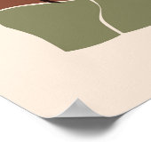 Abstract vrouwenportret poster (Hoek)