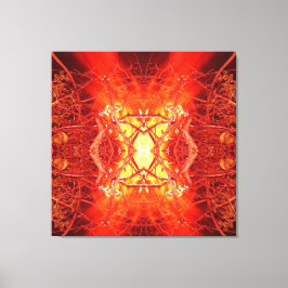 Abstract Vuur Canvas Afdruk