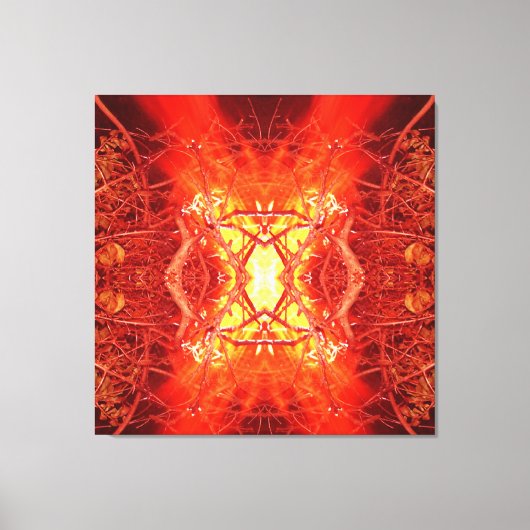 Abstract Vuur Canvas Afdruk (Voorkant)