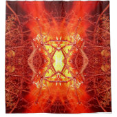 Abstract vuur douchegordijn (Voorkant)