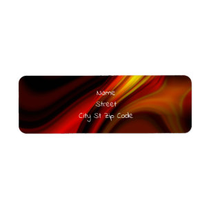 Abstract vuur etiket