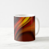 Abstract vuur koffiemok (Voorkant rechts)