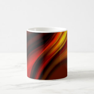 Abstract vuur koffiemok