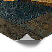 Abstract Vuur Paard – Modern Paard Kunst Design Poster (Hoek)
