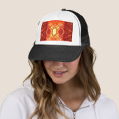 Abstract vuur trucker pet (In situ)