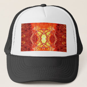 Abstract vuur trucker pet