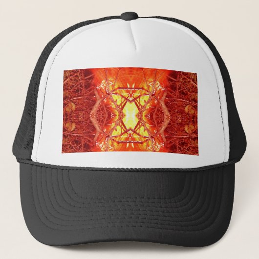 Abstract vuur trucker pet (Voorkant)
