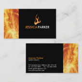 Abstract - vuur visitekaartje (Voorkant / Achterkant)