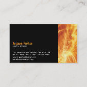 Abstract - vuur visitekaartje (Achterkant)