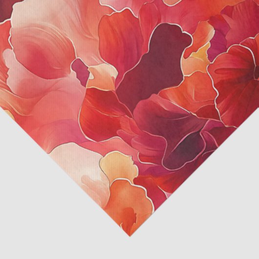Abstract vuurkoraaltissuepapier tissuepapier (Detail)