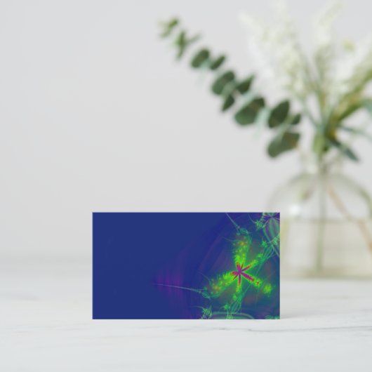 Abstract vuurvast visitekaartje (Staand voorkant)