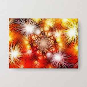 Abstract vuurwerk sterren achtergrond button