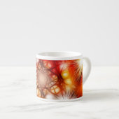 Abstract vuurwerk sterren achtergrond espresso kop (Voorkant rechts)