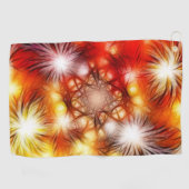 Abstract vuurwerk sterren achtergrond golfhanddoek (Horizontaal)