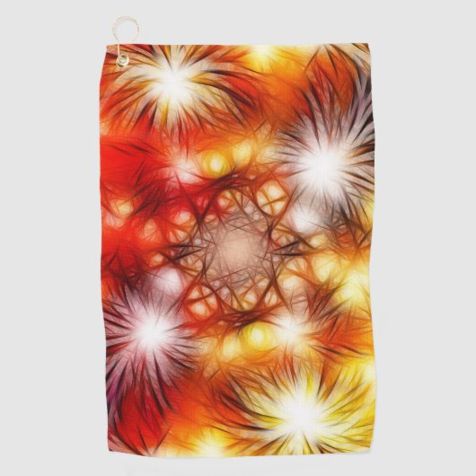 Abstract vuurwerk sterren achtergrond golfhanddoek (Voorkant)