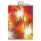 Abstract vuurwerk sterren achtergrond heupfles (Achterkant)
