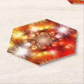 Abstract vuurwerk sterren achtergrond kartonnen onderzetters (Schuin)