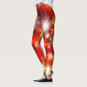 Abstract vuurwerk sterren achtergrond leggings (Links)