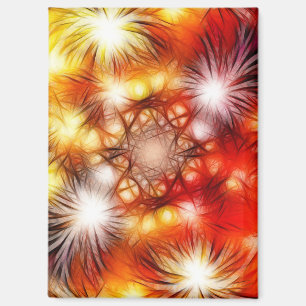 Abstract vuurwerk sterren achtergrond magneet
