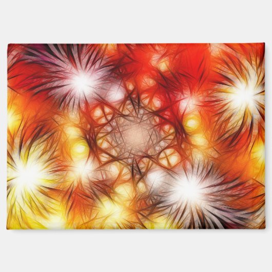 Abstract vuurwerk sterren achtergrond magneet (Voorkant)
