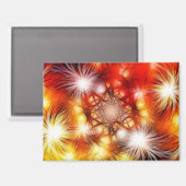 Abstract vuurwerk sterren achtergrond magneet (Voorkant / Achterkant)