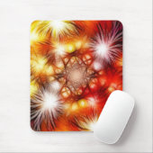 Abstract vuurwerk sterren achtergrond muismat (Met muis)