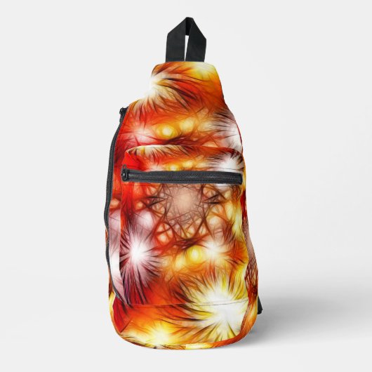 Abstract vuurwerk sterren achtergrond sling bag (Voorkant)
