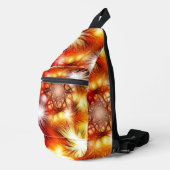 Abstract vuurwerk sterren achtergrond sling bag (Rechterhoek)