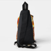 Abstract vuurwerk sterren achtergrond sling bag (Achterkant)