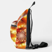Abstract vuurwerk sterren achtergrond sling bag (Rechts)