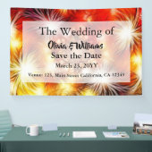 Abstract vuurwerk sterren achtergrond spandoek (Beurs)