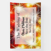 Abstract vuurwerk sterren achtergrond spandoek (Verticaal)