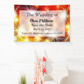 Abstract vuurwerk sterren achtergrond spandoek (Insitu)
