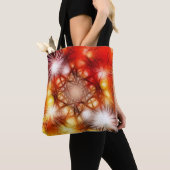 Abstract vuurwerk sterren achtergrond tote bag (Dichtbij)
